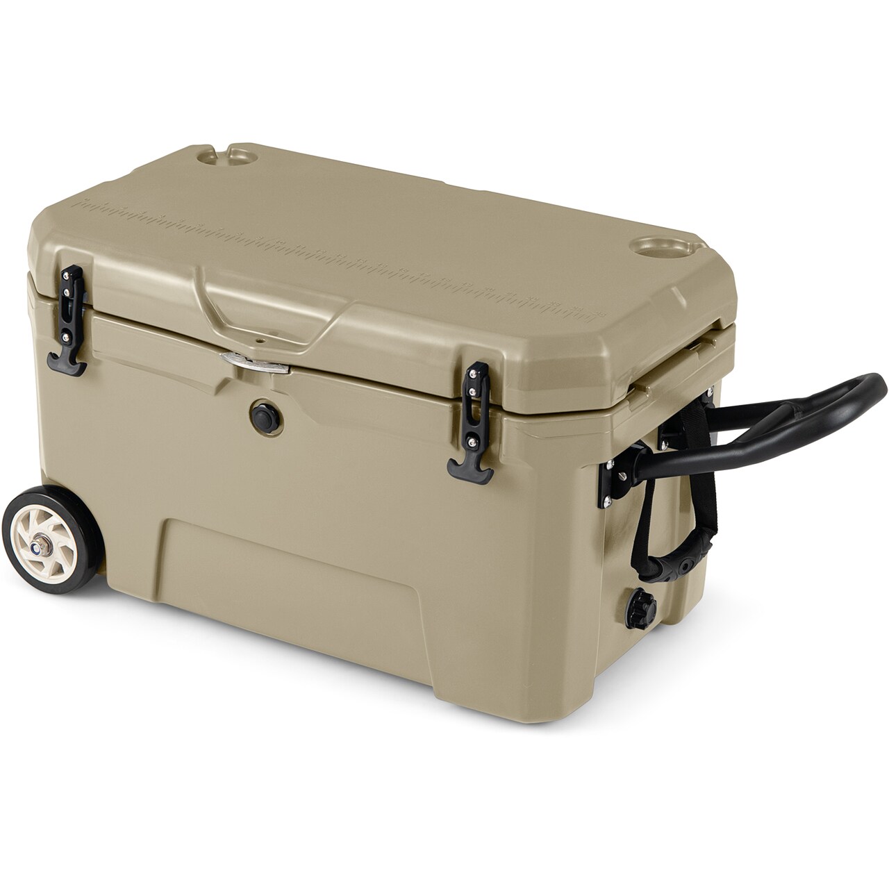 Hard-Sided 52QT Portable Cooler with Wheels and Extended Ice Life
